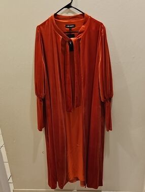 Orange Velvet Duster NWT -lively Ghosts